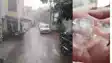 Patna weather Sudden storm hits Patna hail heavy rain shatter windows