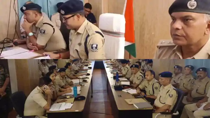 Muzaffarpur SSP Kantesh Kumar Mishra review meeting