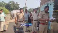 Banka Panch strikes widow on the head with a lathi 