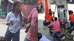 बिना हेलमेट पेट्रोल देने से किया मना…युवती ने महिला कर्मचारी को खदेड़ खदेड़ कर पीटा