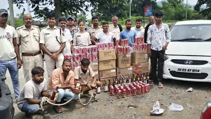 उत्पाद विभाग की बड़ी कार्रवाई, 7 लाख रुपये के अवैध शराब के स