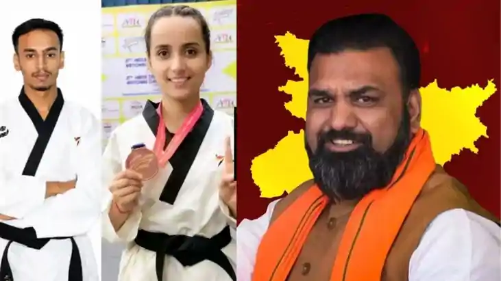  Bhawani Singh and Riya Singh Taekwondo Players