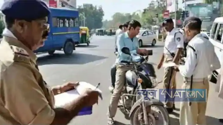 बिहार ट्रैफिक पुलिस चालान