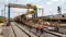 PQRS Machine changing railway tracks in Prayagraj Division