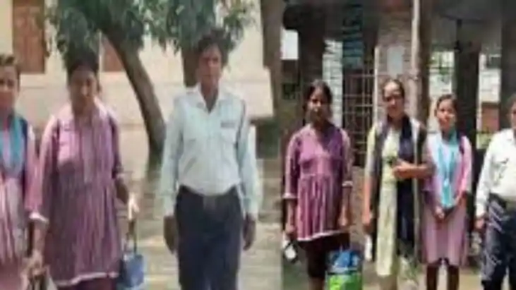 Stampede in girls hostel 