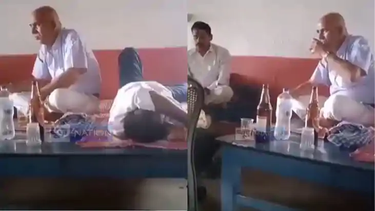 Bihar Doctor Alleged Drinking Video Sparks Outrage