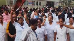 pmch nurses agitate and boycott work emergency treatment stopped