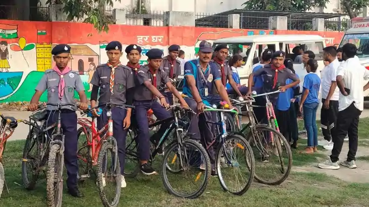 विश्व साइकिल दिवस पर सुपौल में निकली जागरूकता रैली, भारत स्क