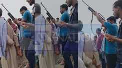 Firing in Funeral Procession in Jagatpur Village navgachia