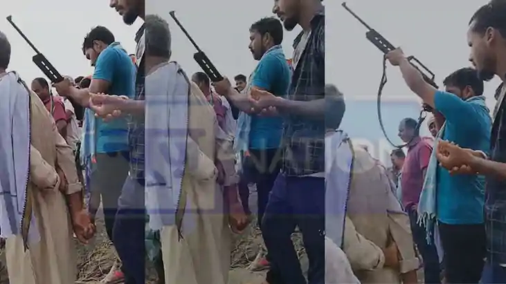 Firing in Funeral Procession in Jagatpur Village navgachia