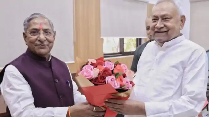 Nand Kishore Yadav met Nitish Kumar