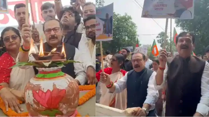नवादा में निकली सेवा ज्योति यात्रा मे उमड़ा जनसैलाब, विकसित 