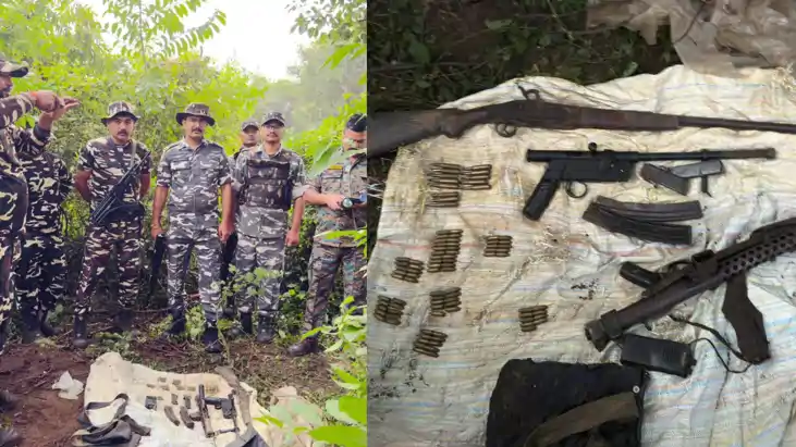 बिहार-झारखंड सीमा पर गया पुलिस और SSB को बड़ी सफलता: जंगल मे
