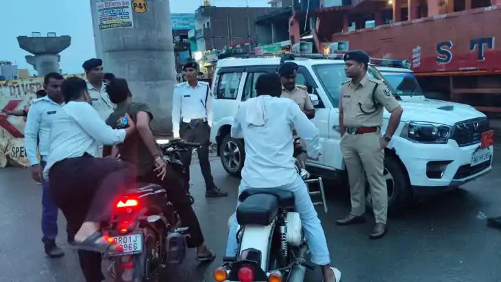 पटना में यातायात नियमों के उल्लंघन पर बड़ी कार्रवाई: 2,184 व