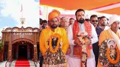 Bihar News : सीएम सम्राट चौधरी ने अस्थायी काष्ठ मंडपम में स्थापित की भगवान श्रीराम और माता सीता की प्रतिमा, कहा इस दिन तक भव्य मंदिर में स्थापित होंगी मां जानकी 