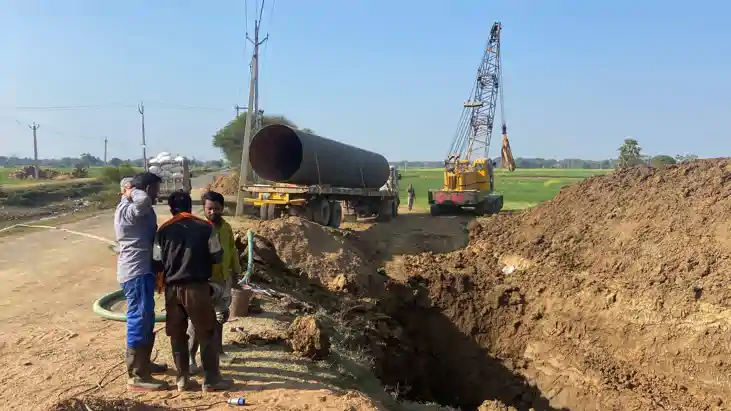 सुल्तानगंज से 73 KM पाइपलाइन के जरिए सूखे खेतों तक पहुंचेगी 