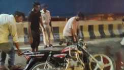 Head On Bike Crash on Flyover Leaves Three Critically Injured