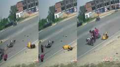 Bihar Road Accident : गोपालगंज में तेज रफ्तार का कहर, हाईवे पर दो बाइकों के बीच आमने-सामने भीषण भिड़ंत, हवा में उछलकर दूर गिरे सवार