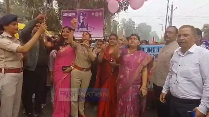 Women Day Rally in Purnia Promotes Empowerment SP Flags Off