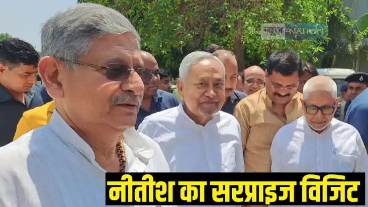 Nitish Kumar in JDU Office Nitish Kumar in JDU Office