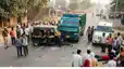maner danapur road accident auto truck collision