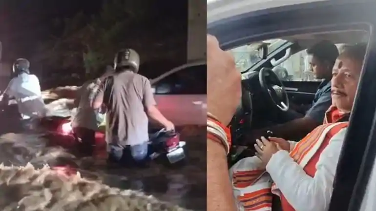 मोकामा के हाथीदह में NH-80 पर कई फीट चढ़ा गंगा का पानी: हजारों वाहन फंसे, पटना से पूर्वी बिहार का संपर्क प्रभावित, मंत्री विजय सिन्हा का बड़ा वादा