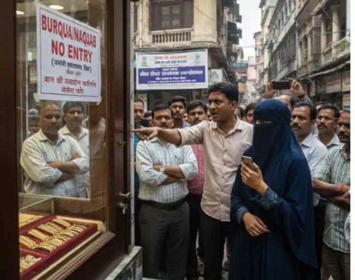 ज्वेलरी दुकानों में नकाब पर 'No Entry' के आह्वान पर अल्पसंख्