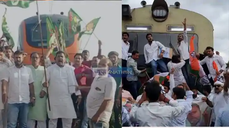 Rail service halted due to Bihar Bandh Rail service halted due to Bihar Bandh
