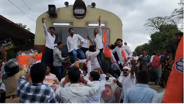 Protesters targeted railway service in Bihar