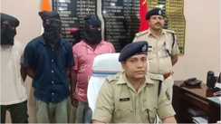 पुलिस ने अंतरजिला वाहन चोर गिरोह का किया खुलासा : हाजत से फरार कुख्यात सरगना छोटू राय समेत तीन को दबोचा