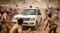 खनन अधिकारी पर हमला 