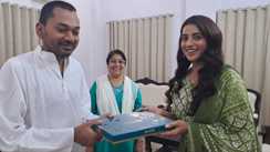 Akshara Singh met Nishant