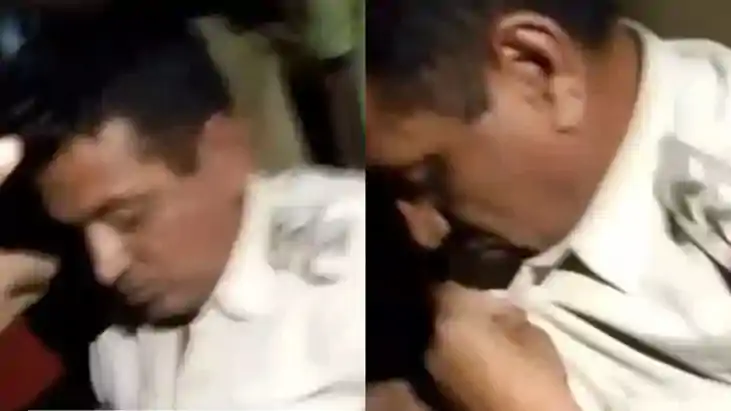 दारोगा ने की 'शर्मनाक' हरकत, गुस्साए ग्रामीणों ने दौड़ा-दौड़