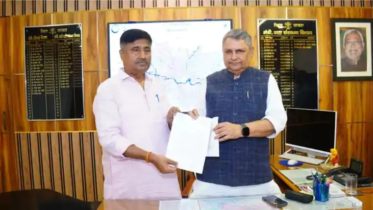 kanti MLA ajeet kumar meet bihar water resources minister