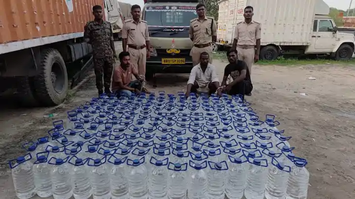 गया में अवैध स्प्रिट की बड़ी खेप बरामद: 945 लीटर स्प्रिट के 