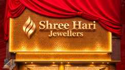 Shree Hari Jewellers Kankarbagh Branch Opening Poster and Storefront.