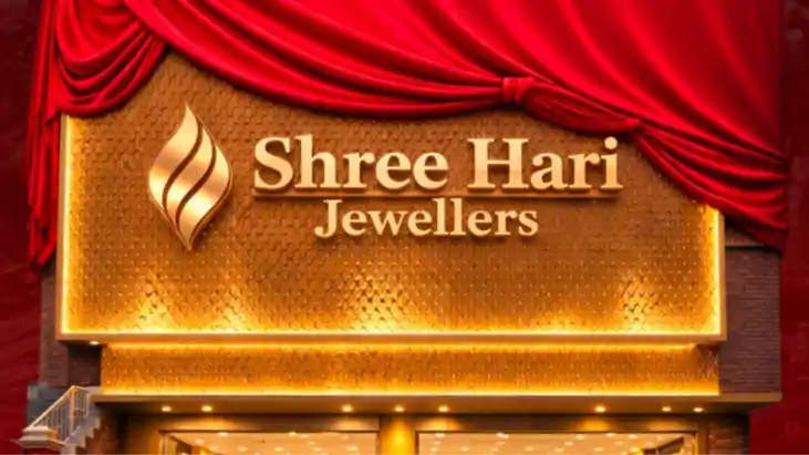 Shree Hari Jewellers Kankarbagh Branch Opening Poster and St