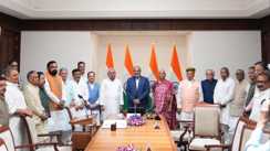 Nitish Kumar takes oath in Rajya Sabha