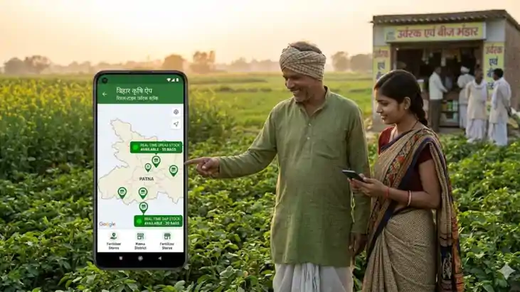 बिहार के किसानों को बड़ी सौगात: अब मोबाइल ऐप पर मिलेगी खाद की