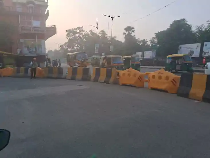 PatnImpact of the Metro in Patna Traffic diverted to tackle 