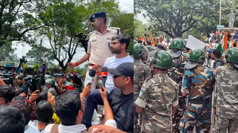 JPSC- JSSC धांधली के खिलाफ विधानसभा घेराव, वाटर कैनन, आंसू गैस और लाठीचार्ज के बाद भी डटे अभ्यर्थी