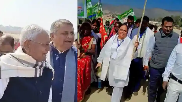 PRAGATI YATRA - महिला की आवाज सुनते ही रूक गया सीएम नीतीश कु