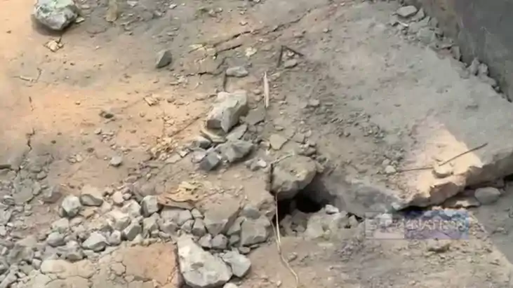 New Road Cracks in 60 Days Corruption Alleged in Motihari