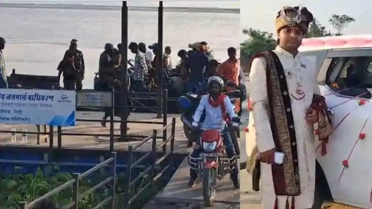 After Vikramshila Crisis People Risk Lives Crossing River by