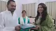 Akshara Singh Meets Nishant Kumar Sparks Political Buzz in Bihar