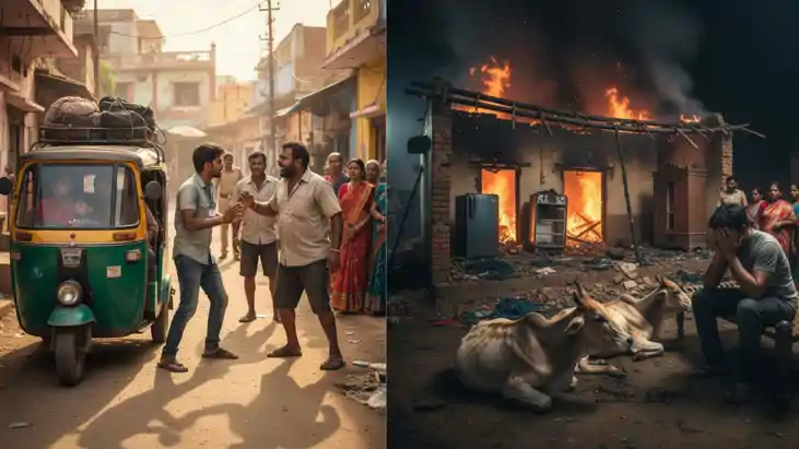 ऑटो ड्राइवर को सवारी को मना करना पड़ा भारी,पिटाई के बाद घर म ऑटो ड्राइवर को सवारी को मना करना पड़ा भारी,पिटाई के बाद घर म