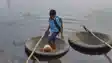Flood Forces Two Brothers to Use Trough as Boat for School