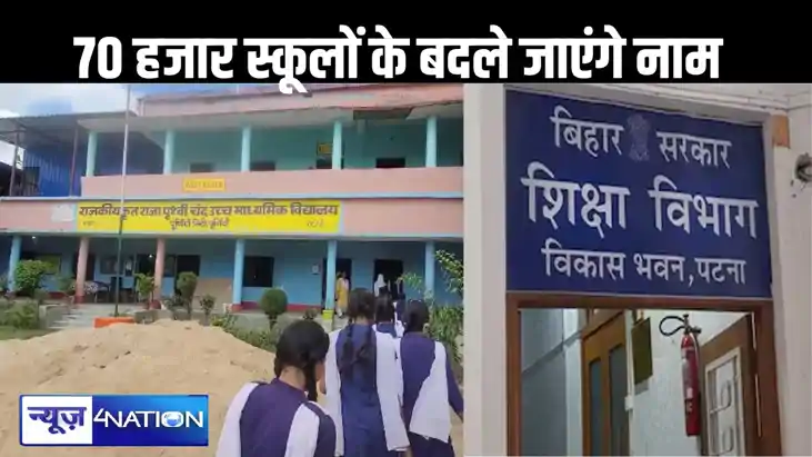 बदल जाएंगे बिहार के 70 हजार सरकारी स्कूलों के नाम, शिक्षा वि