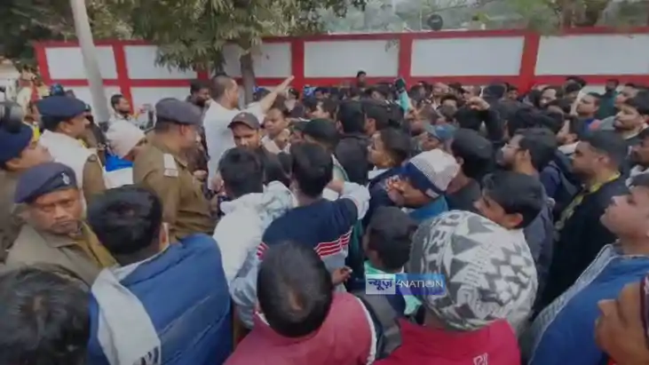 STET candidates  protest in Patna