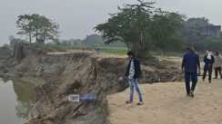 Erosion by the Ganges in Mokama